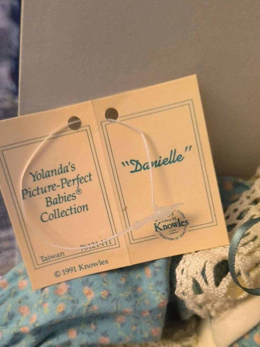1991 Picture Perfect Knowles 'Danielle' Porcelain Baby Doll / Vintage / Black